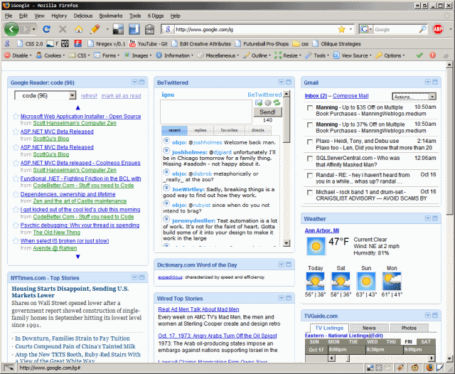 iGoogle - Hide All The Crap