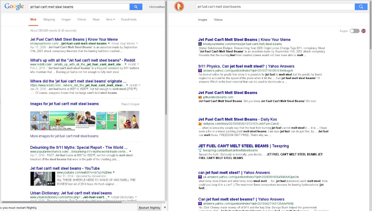 DuckDuckGo!ogle