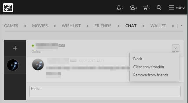 GOG - Firefox / KDE dark colors fixes