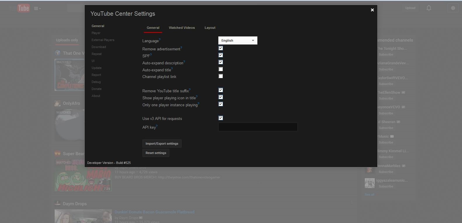 Lights Out & Youtube Center Compatibility Fix