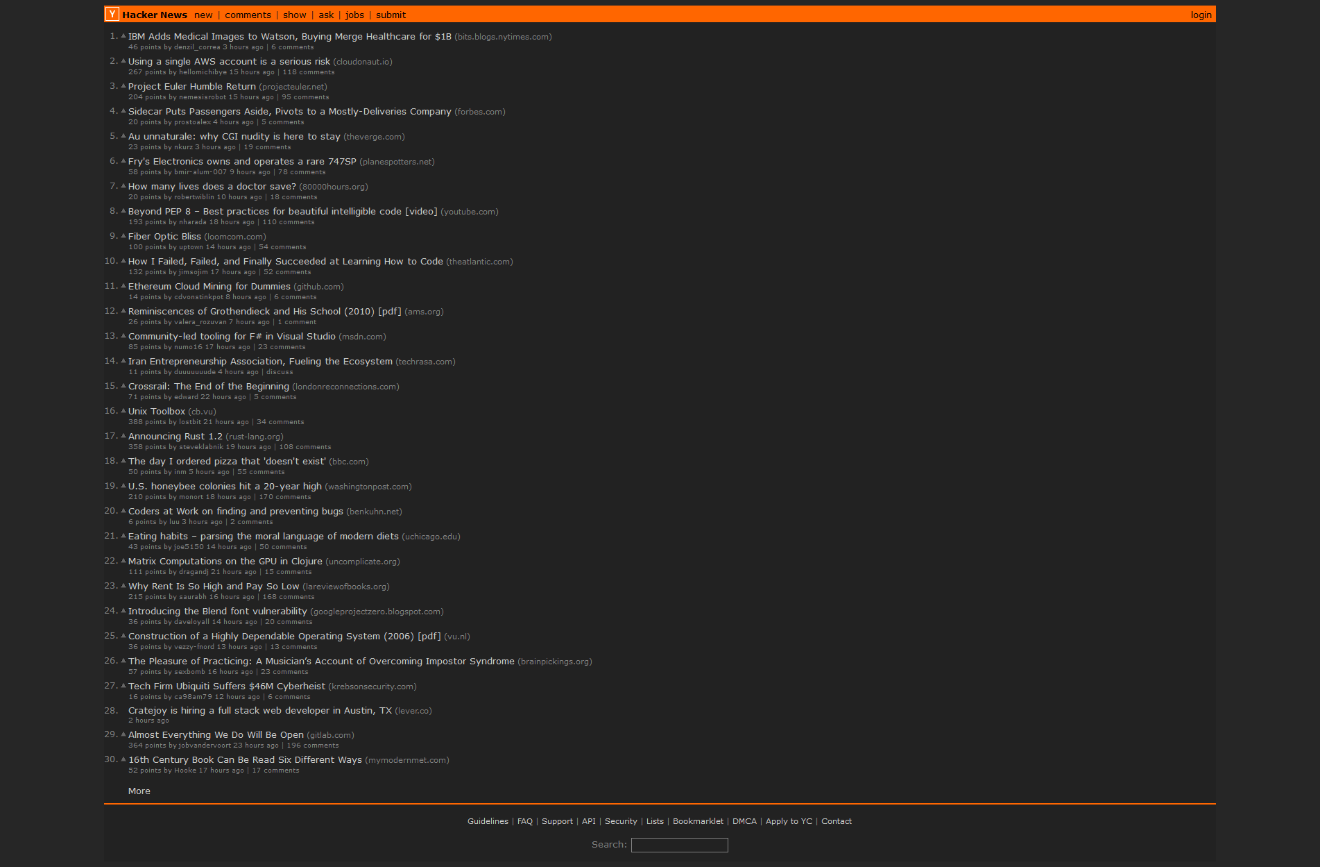 Hacker News Dark