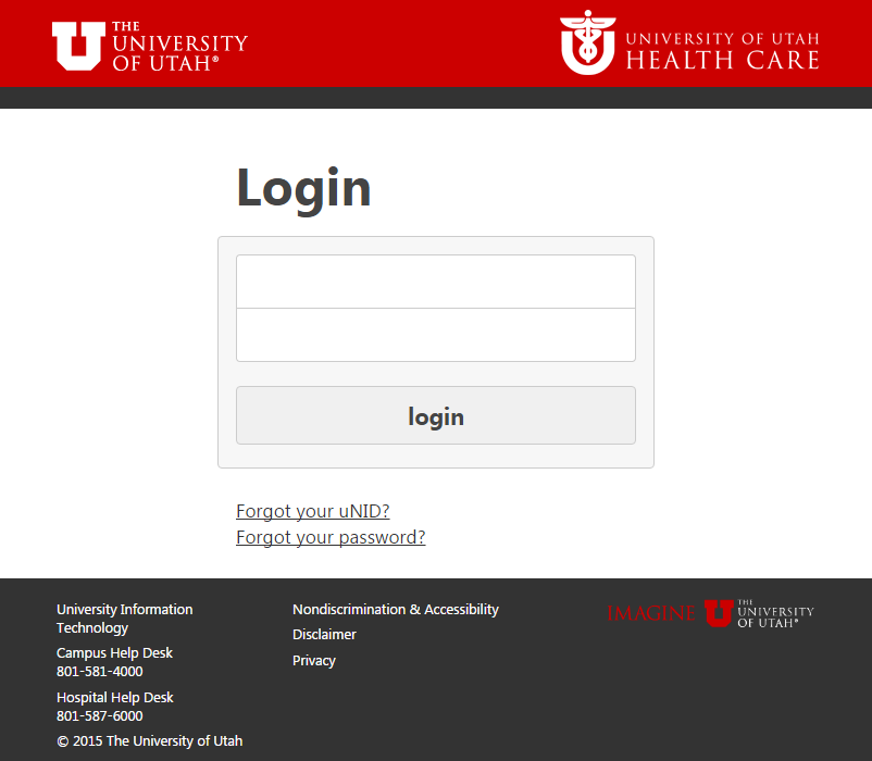 University of Utah CAS Login