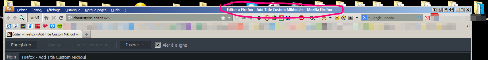 Firefox - Add Title Custom Mikhoul