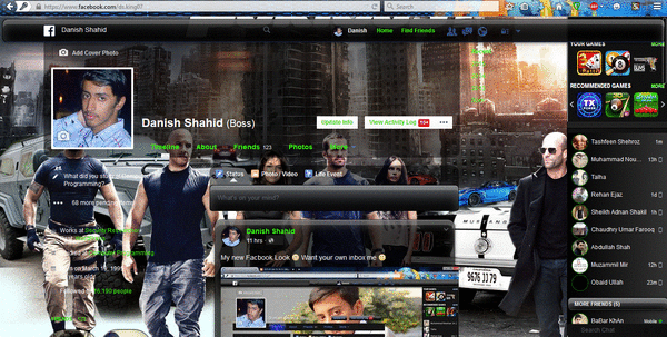 Facebook Fast And Furious 7 Theme