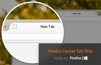 Firefox Center Tab Title for Windows