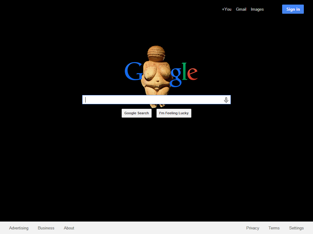 Google boobs: Venus of Willendorf