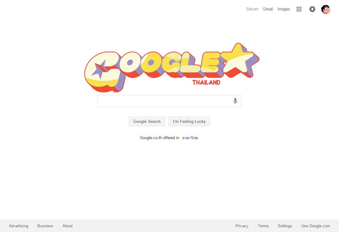 Steven Universe Google Logo