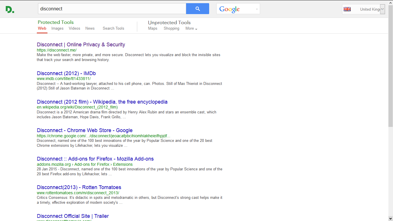 Disconnect Search - Google Look