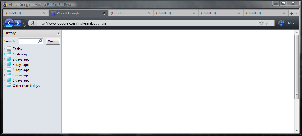 Firefox 3 - Chrome Theme (Dark Gray) Tabs on Top