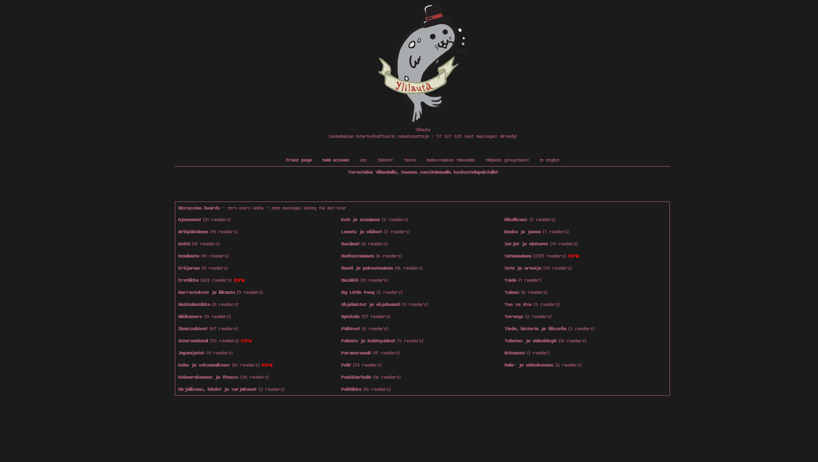 ylilauta dark terminal theme