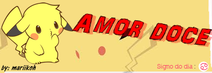 Amor doce-Pikachu