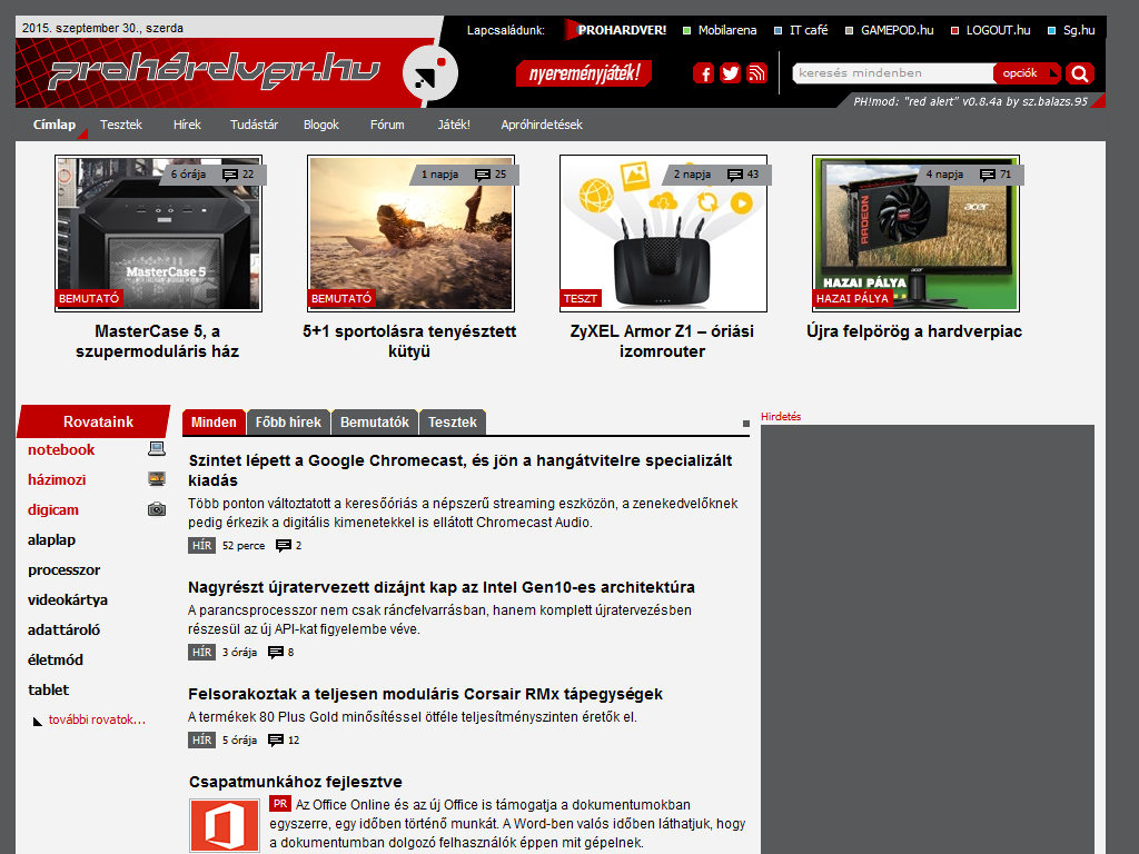 PH!mod: "red alert" Prohardverhez!