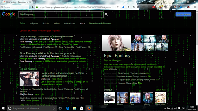 Matrix en Windows 10 (google)