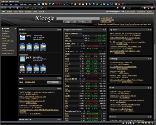 SKYY's Dark iGoogle