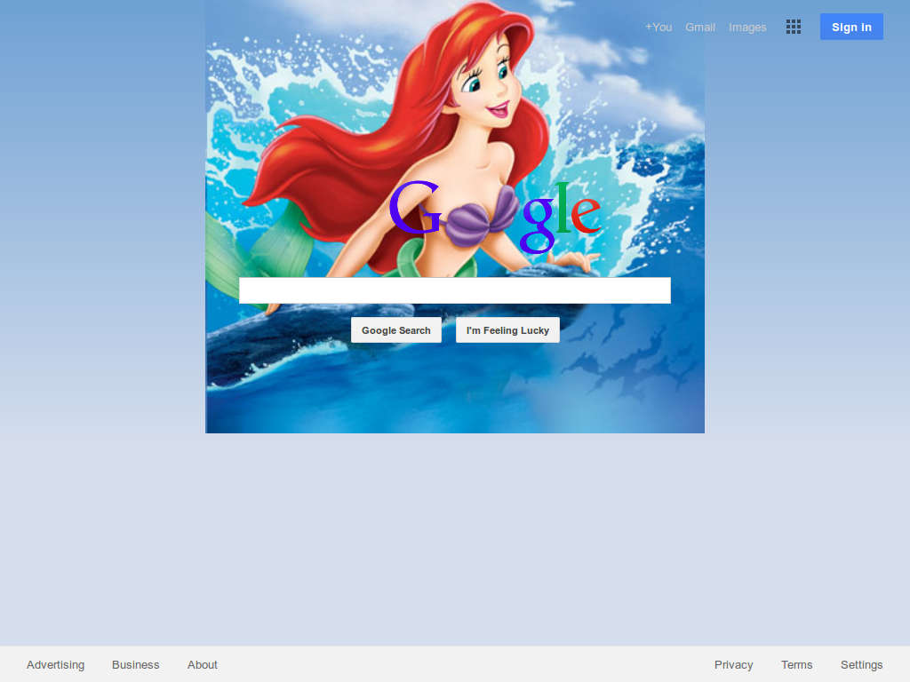 Google boobs: The Little Mermaid