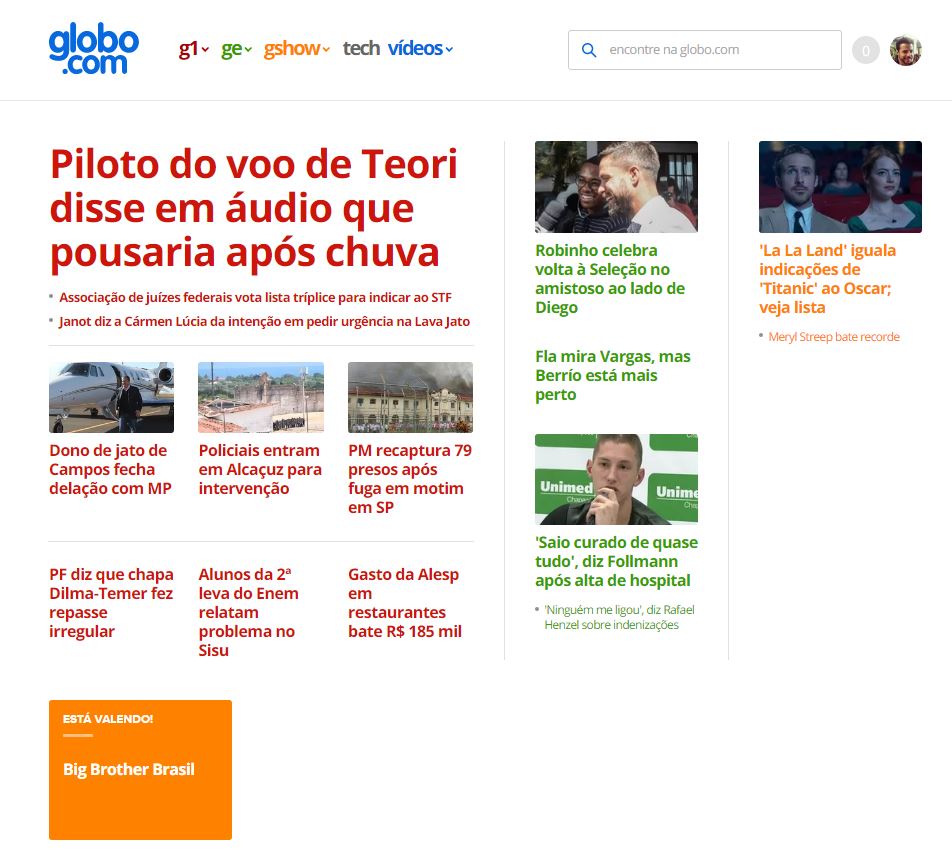 Esconder conteúdo de novela e BBB