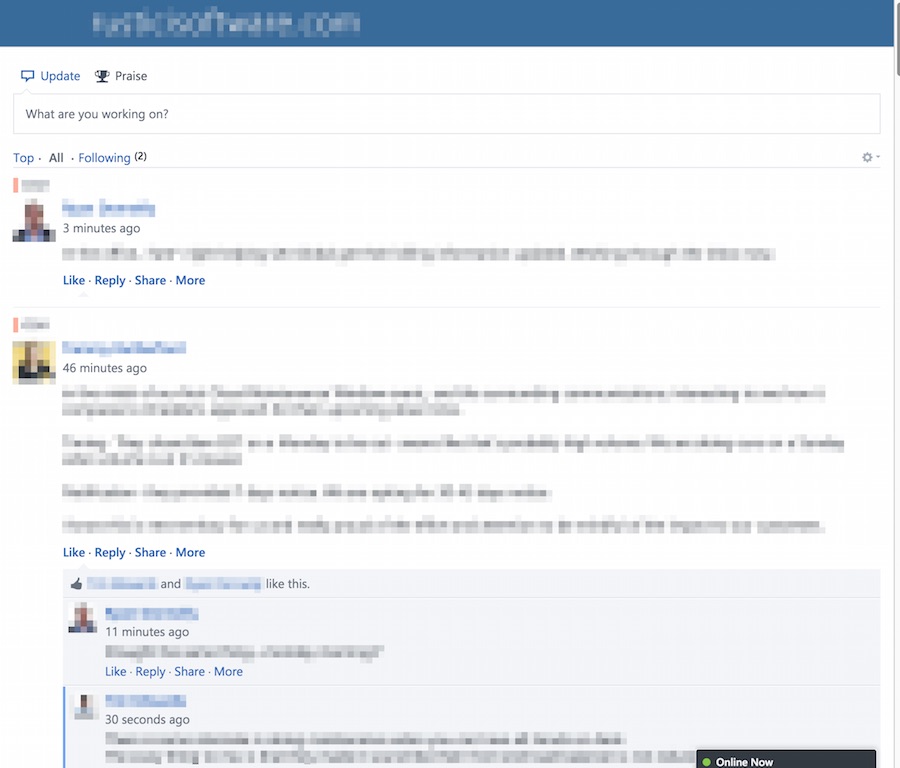 Yammer 100% - Just Conversations
