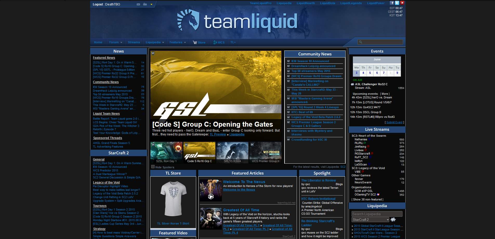 Dark Team Liquid + Liquipedia