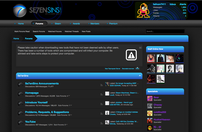 Se7enSins 4 Dark (Bright Blue)