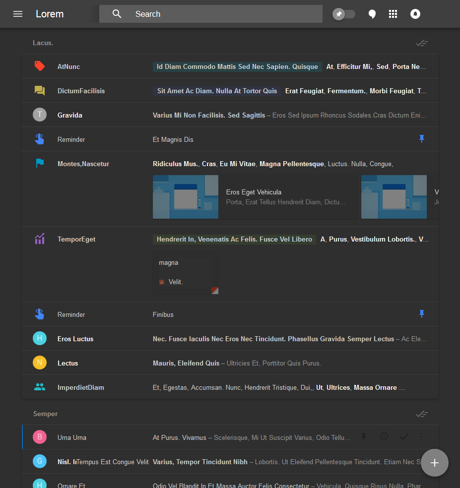 Google Inbox Dark Theme (June 2015)