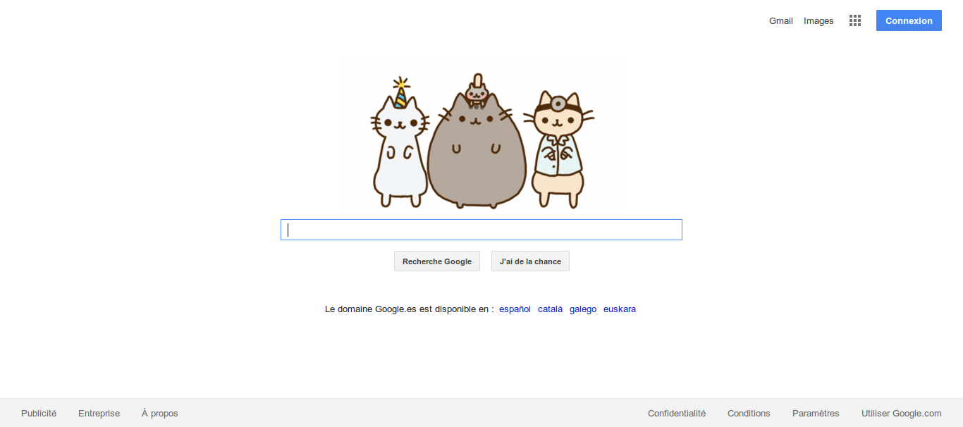 Google Pusheen Animated Logo