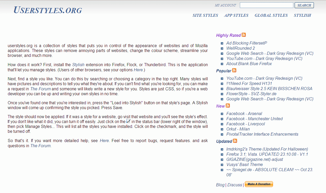 Userstyles.org >> Classic & Elegant