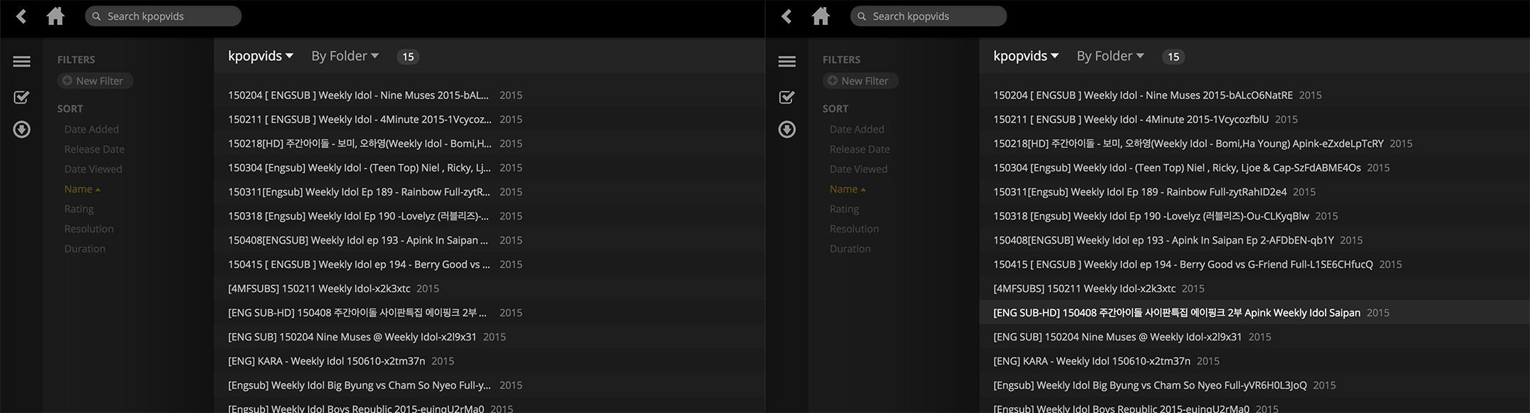 Plex listview fix