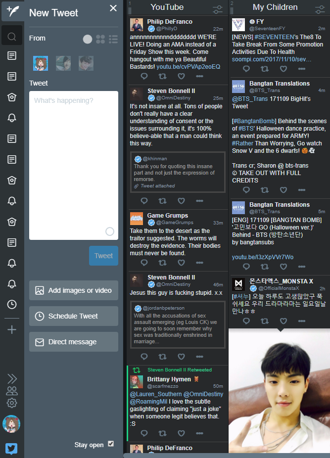 Tweetdeck - Smaller Columns