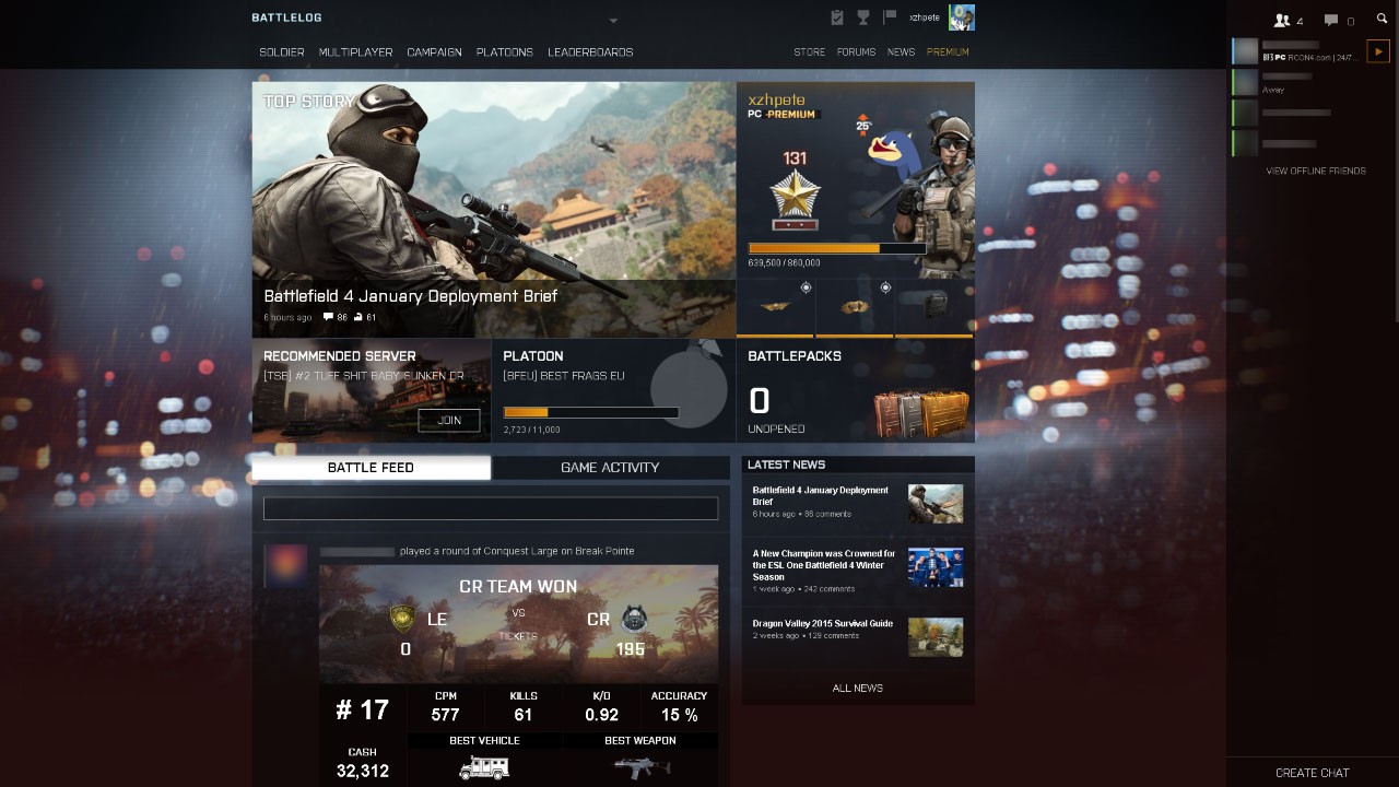 xzhpete's Battlelog