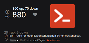 Pr0gramm Upvote/Downvote Anzeige