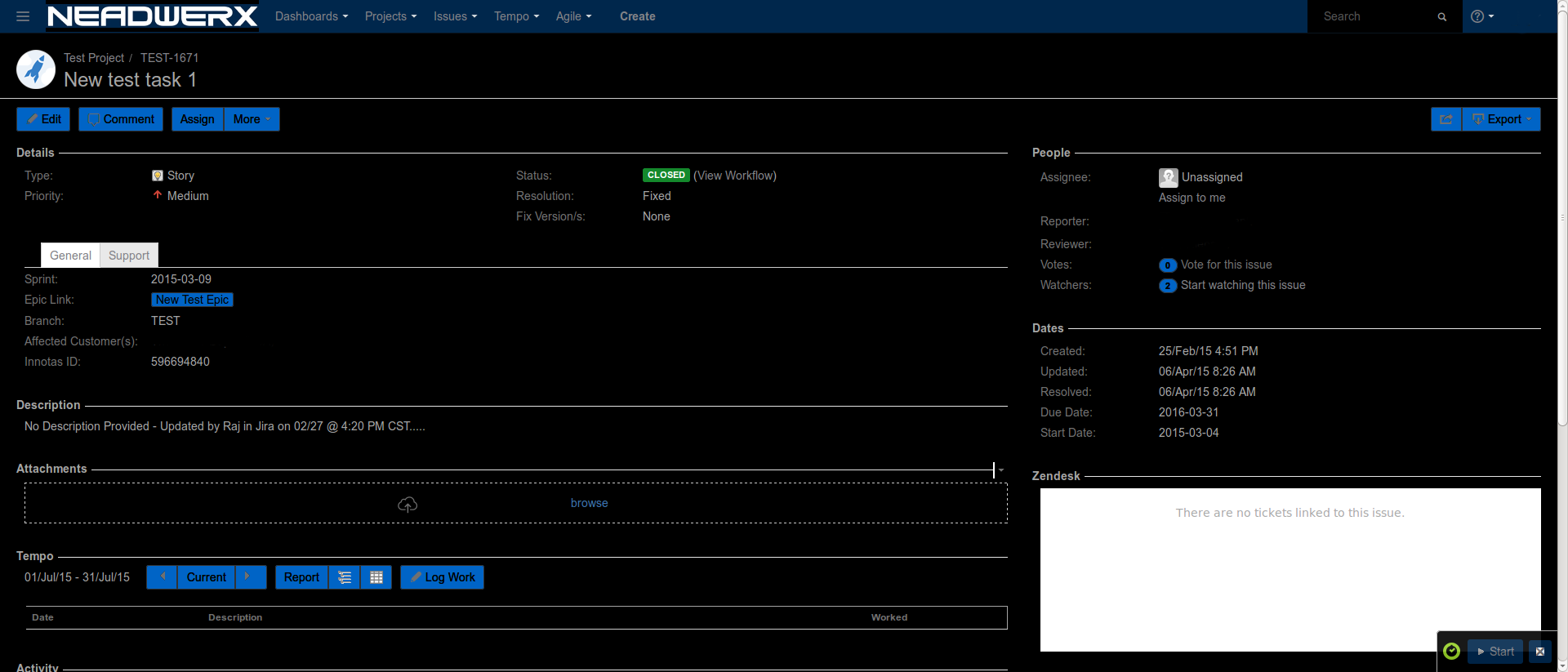 Black and Blue Jira