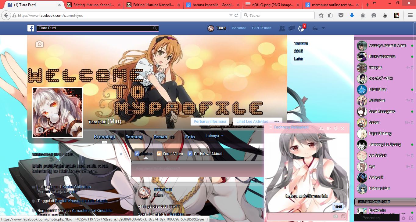 Haruna Kancolle Theme Facebook by Tchan
