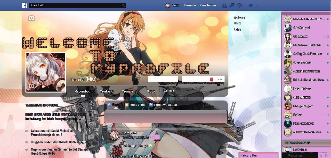 Maya Kancolle Theme Facebook