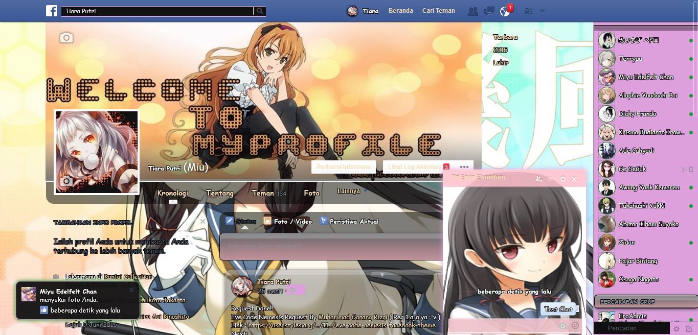 Isokaze Kancolle Facebook Theme