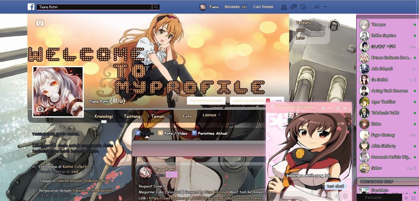 Yamato Kancolle Facebook Theme