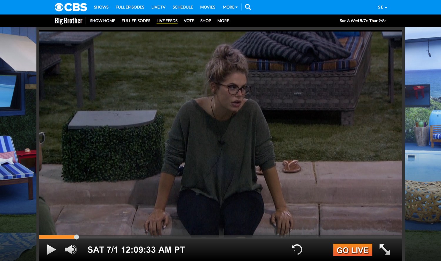 Big Brother US Live Feeds
