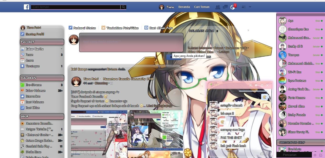 Kirishima Kancolle Facebook Theme
