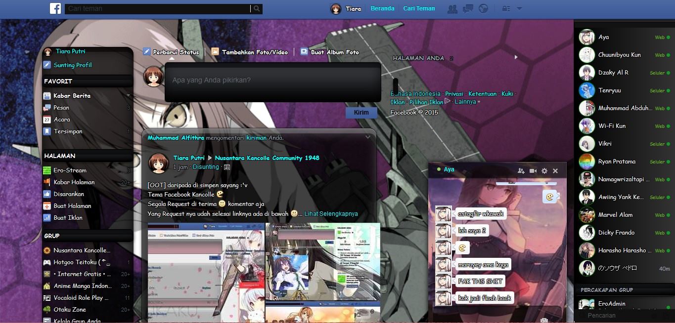 Taihou Kancolle Facebook Theme