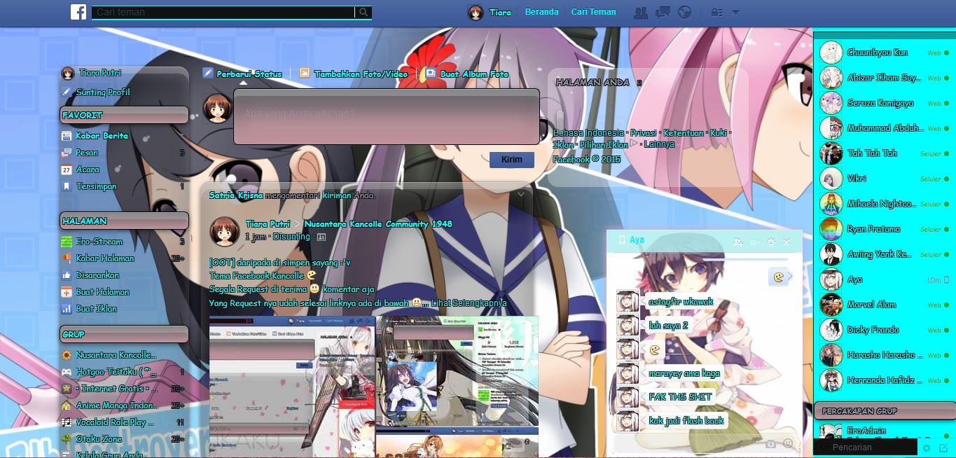 Akebono Kancolle Facebook Theme