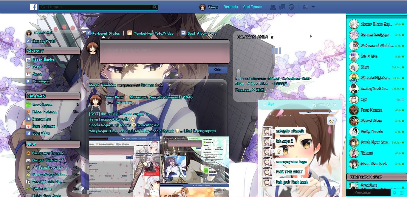 Kaga Kancolle Facebook Theme