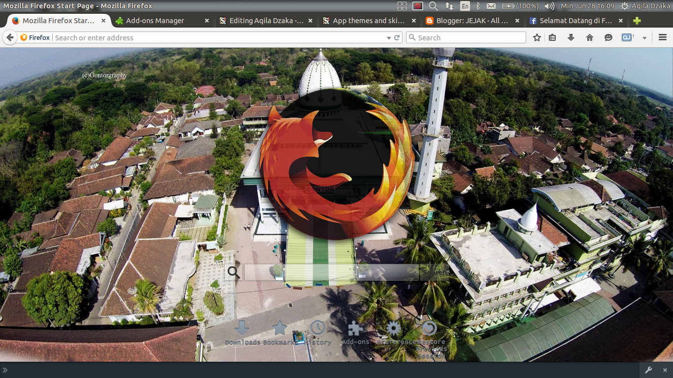 Darussalam Gontor Firefox Web Template
