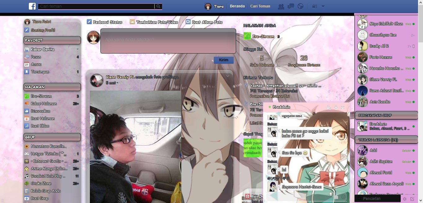 Tone Kancolle Facebook Theme