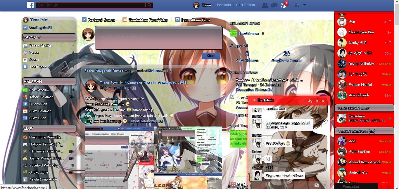 Natori Kancolle Facebook Theme