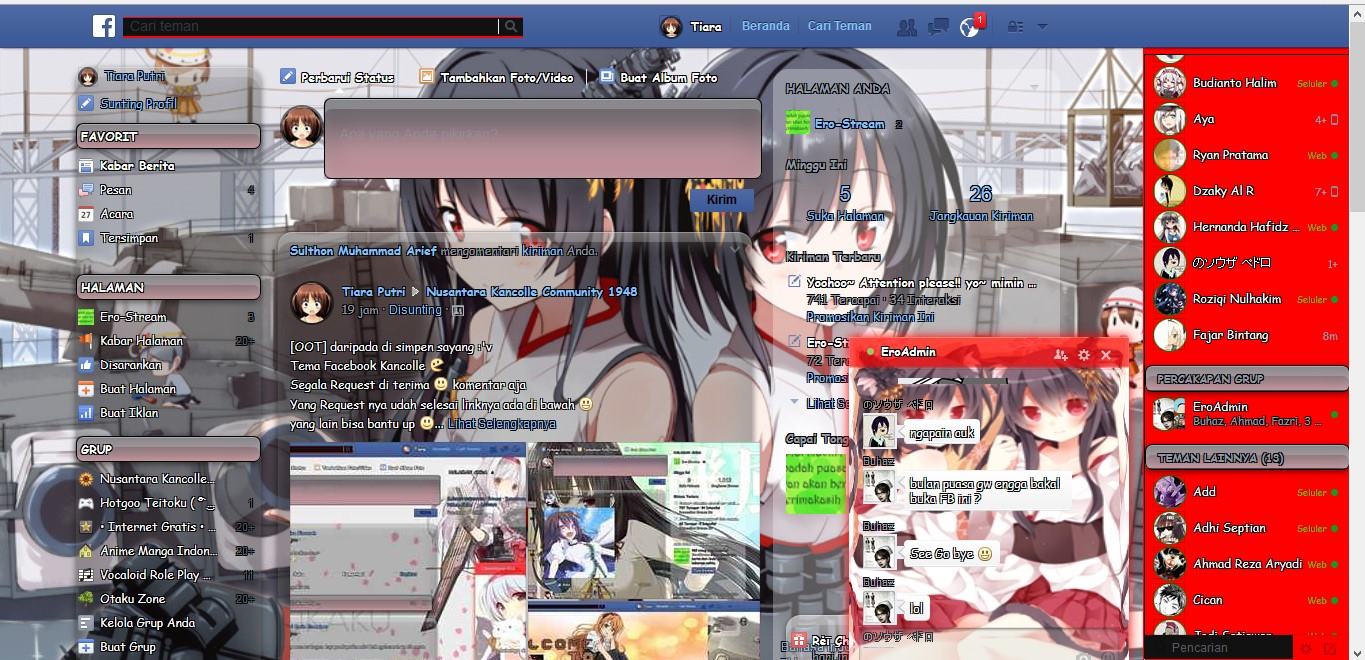 Fusou And Yamashiro Facebook Theme