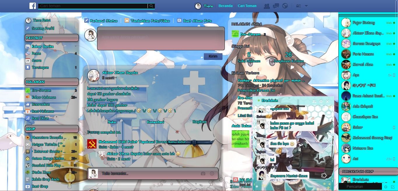 Kongou Kancolle Facebook Theme