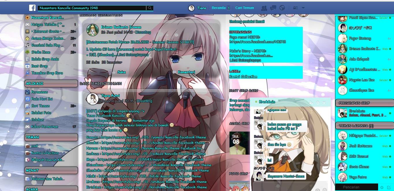 Kumano Kancolle Facebook Theme