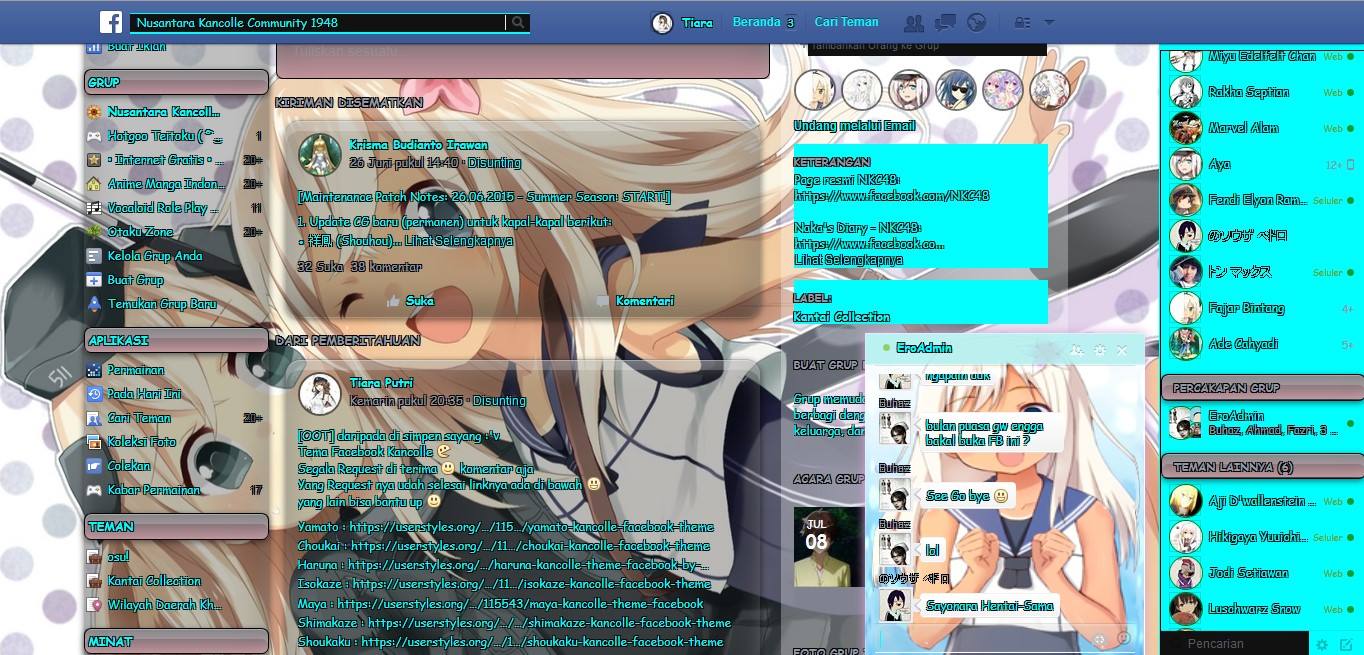 Ro-500 Kancolle Facebook Theme