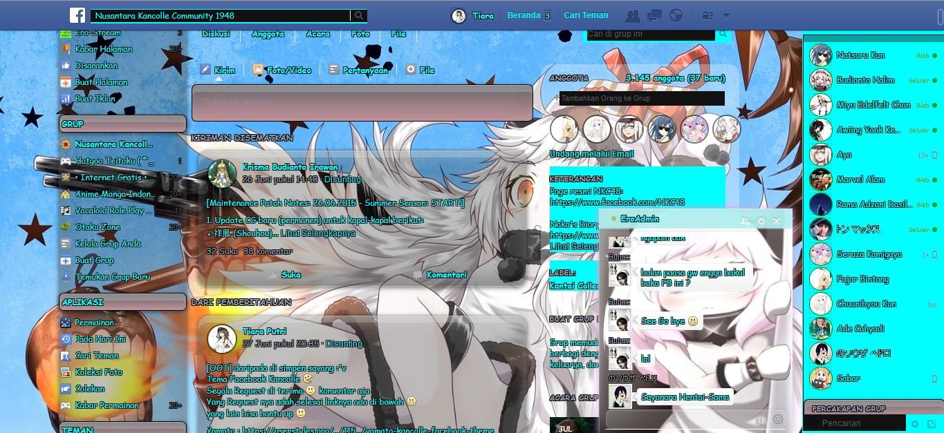 Hoppou Kancolle Facebook Theme