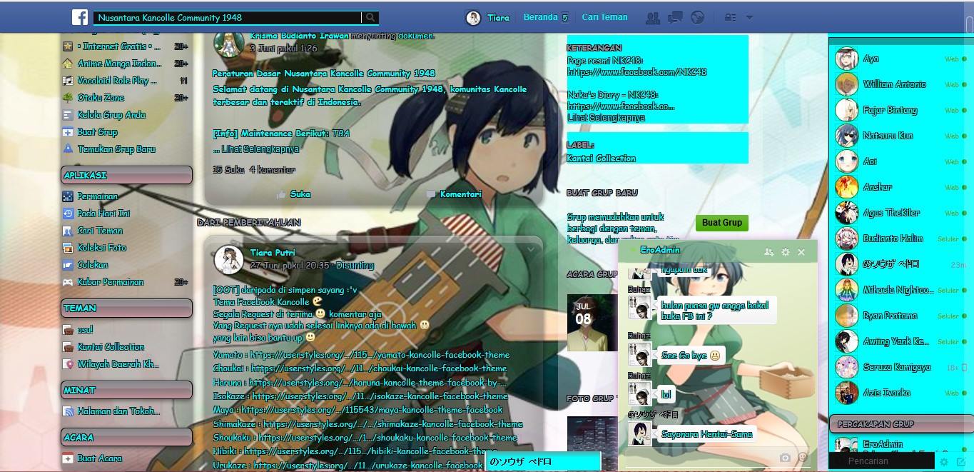 Souryuu Kancolle Facebook Theme