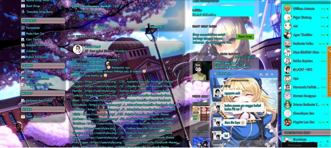 Atago Kancolle Facebook Theme